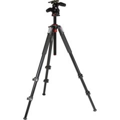 Manfrotto MK055XPRO3-3W Aluminum Tripod with 3-Way Pan/Tilt Head