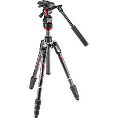 Manfrotto Befree live Carbon fibre tripod twist, video head MVKBFRTC-LIVE