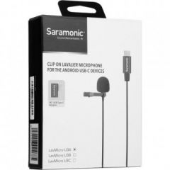 Saramonic LavMicro U3A Omnidirectional Lavalier Microphone With USB Type-C Connector For Android Devices (6.5′ Cable)