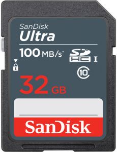 SanDisk 32GB Ultra SDHC UHS-I Memory Card