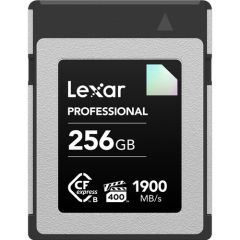 LEXAR PROFESSIONAL CFexpressTM TYPE B CARD “DIAMOND SERIES” 256GB (up to 1900MB/s read, 1700MB/s write)