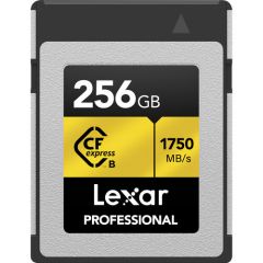 LEXAR PROFESSIONAL CFexpressTM TYPE B CARD ''GOLD SERIES”256GB (up to 1750MB/s read, 1000MB/s write)