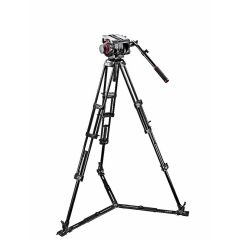 Manfrotto 509 fluid video head & 545GB alu twin leg tripod 509HD,545GBK