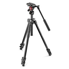 Manfrotto 290 light aluminium tripod with befree live fluid video head MK290LTA3-V