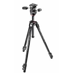 Manfrotto 290 XTRA CARBON Kit, CF 3 sec. with 3W head MK290XTC3-3W