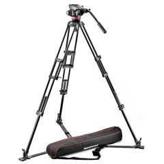 Manfrotto 502 fluid video head & 546GB alu twin leg tripod MVH502A,546GB-1