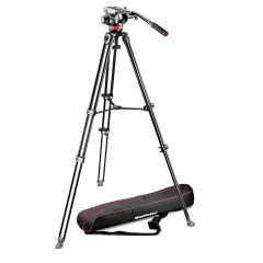 Manfrotto 502 Fluid Video Head & MVT502AM Alu Twin Leg Tripod MVK502AM-1