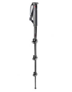 Manfrotto XPRO 4-Section photo monopod, carbon fibre with Quick power MPMXPROC4